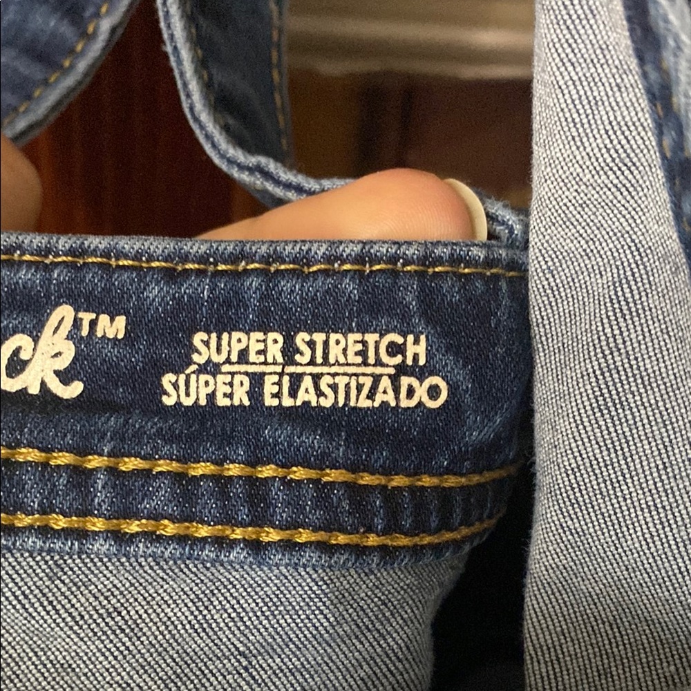 Cat & Jack Girl’s Blue Denim Overalls Size 10/12 - Picture 9 of 15